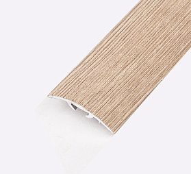 Порог (стык) Русский профиль  разноуровневый ламинированный с дюб, 30*2700 мм, Капучино